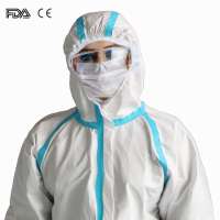 Disposable Nonwoven High Risk Safety Workwear Chemical Industrial Protective Suits